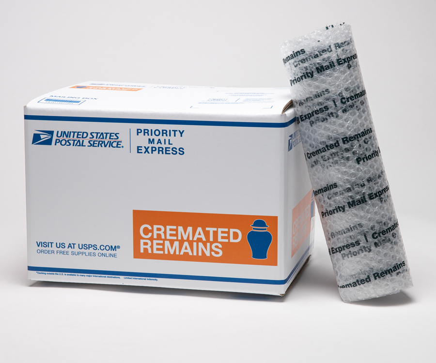 United States Postal Service Cremated Remains shipping box